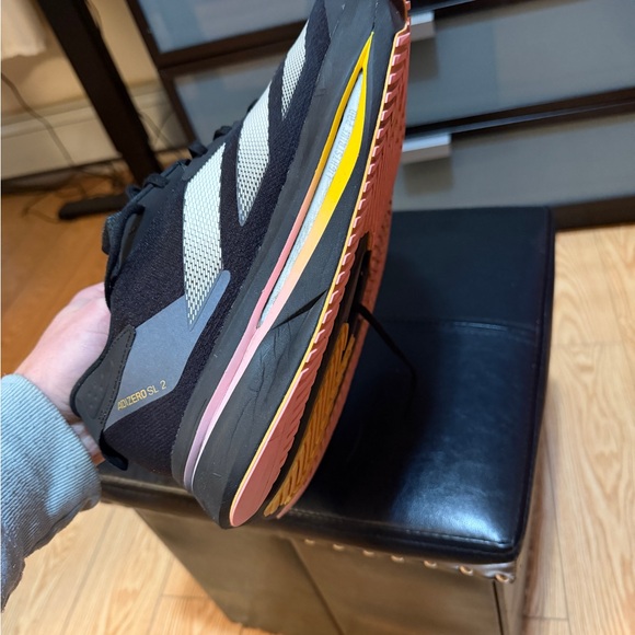 adidas Black and White Athletic Shoes main image 5